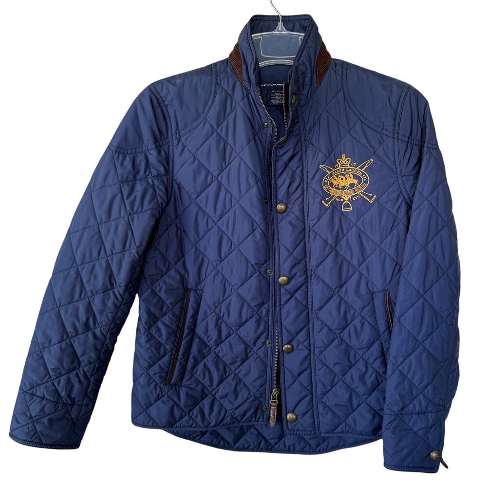 Ralph Lauren Sport Navy Blue Crested lite jacket size S Women’s - Picture 1 of 12
